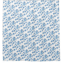 Douchegordijn - Blauwe Bubbels