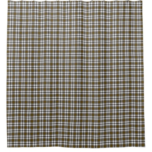 Douchegordijn Bruin Plaid HAMbyWG (Voorkant)