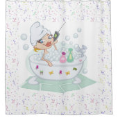 Douchegordijn/Bubble badtijd Douchegordijn (Voorkant)