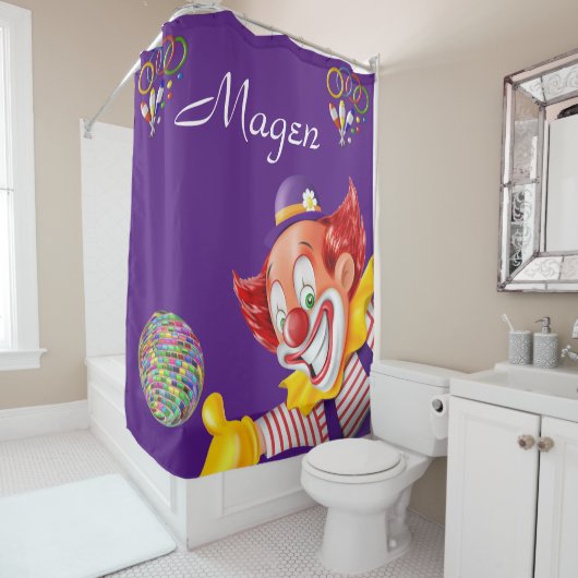 douchegordijn clown (In situ)
