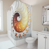 douchegordijn - F871 "Fire Snow Sky" (In situ)