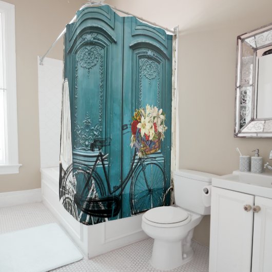 Douchegordijn  Fietsbloem (In situ)