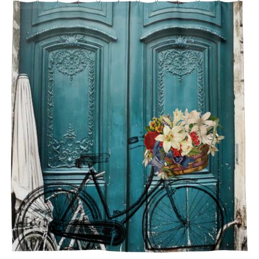 Douchegordijn  Fietsbloem (Voorkant)