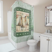 Douchegordijn Frankrijk (In situ)