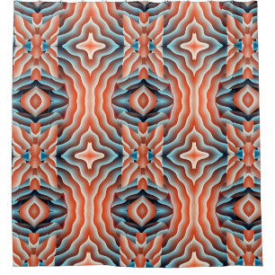 Douchegordijn geometrisch gewicht patroon ontwerp