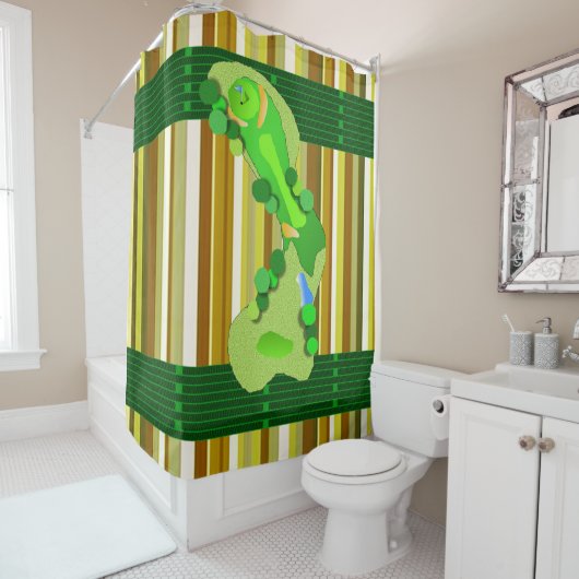 Douchegordijn Golf (In situ)