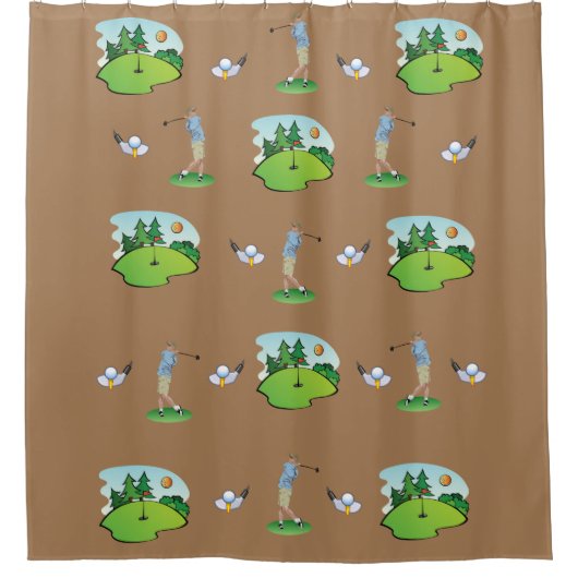 Douchegordijn Golf (Voorkant)