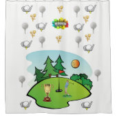 Douchegordijn Golf (Voorkant)