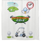 Douchegordijn Golf (Voorkant)