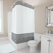 Douchegordijn Grijs en Wit (In situ)
