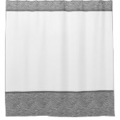 Douchegordijn Grijs en Wit (Voorkant)