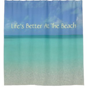 DOUCHEGORDIJN / "HET LEVEN IS BETER OP HET STRAND"
