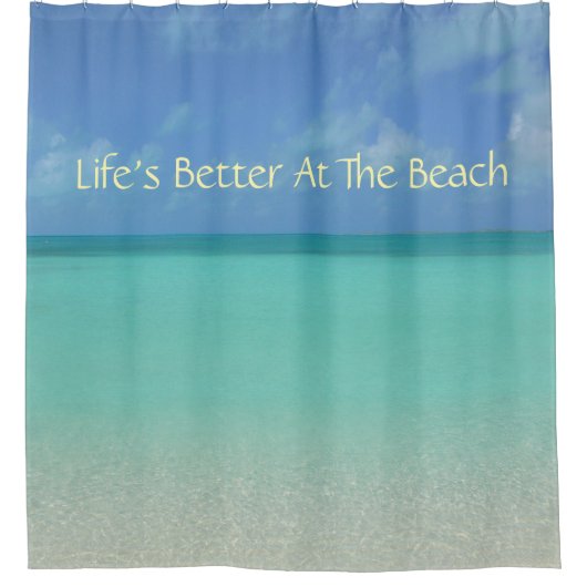 DOUCHEGORDIJN / "HET LEVEN IS BETER OP HET STRAND" (Voorkant)