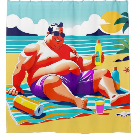 Douchegordijn in de zomer (Voorkant)