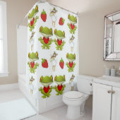 Douchegordijn Kikkers Kip Aardbei (In situ)