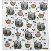 Douchegordijn kitten katten (Voorkant)