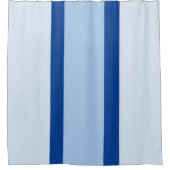 Douchegordijn Klassiek Effen Licht Donkerblauw  (Voorkant)