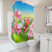 Douchegordijn Lieveheersbeestvriendelijke Snap Dra (In situ)