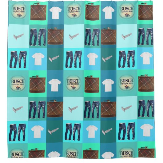 Douchegordijn, Mannen Douchegordijn (Voorkant)