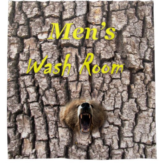 Douchegordijn Mannen Wasruimte (Voorkant)