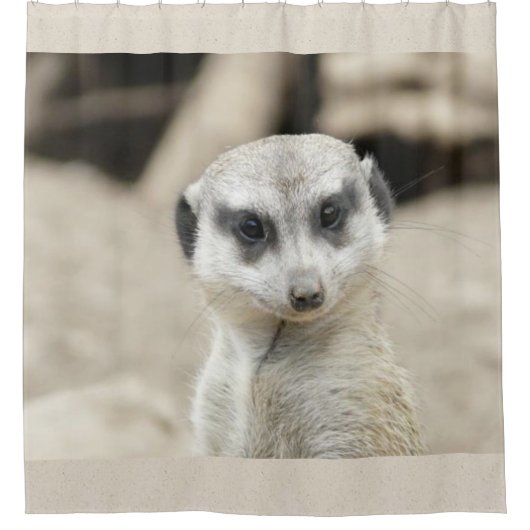 Douchegordijn Meerkat (Voorkant)