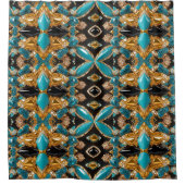 Douchegordijn met Bahamas kleuren (Voorkant)