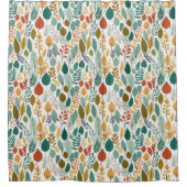 douchegordijn met bladthema (Voorkant)