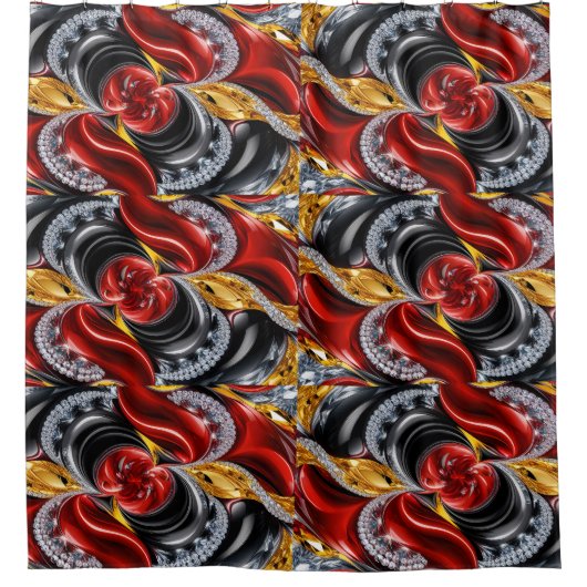 Douchegordijn met Duitse kleuren (Voorkant)