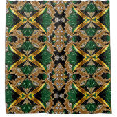 Douchegordijn met Jamaicaanse kleuren (Voorkant)