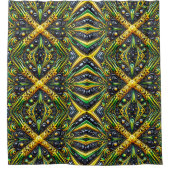 Douchegordijn met Jamaicaanse kleuren (Voorkant)