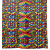 Douchegordijn met LGBTQ-kleuren (Voorkant)