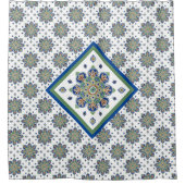 Douchegordijn met Multi gekleurde Medailles (Voorkant)