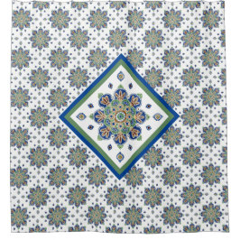 Douchegordijn met Multi gekleurde Medailles