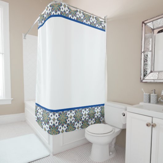 Douchegordijn met Multi gekleurde Medailles (In situ)