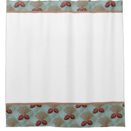 Douchegordijn met Pinecone print
