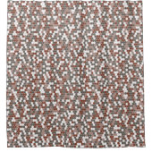 Douchegordijn met retro stippen (Voorkant)