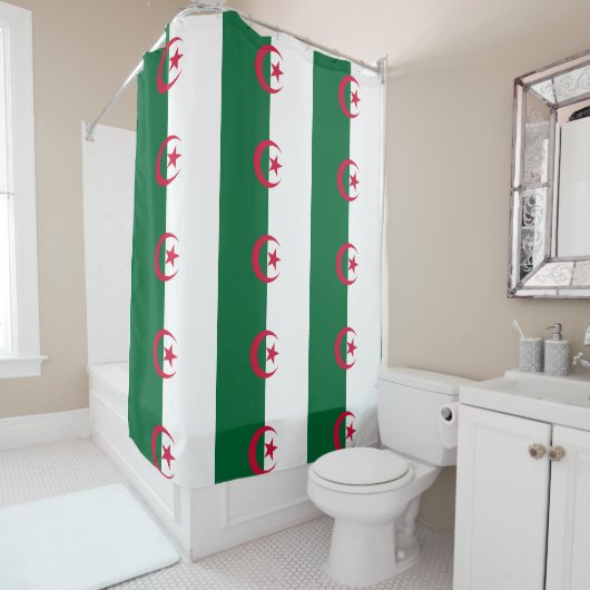 Douchegordijn met vlag van Algerije (In situ)