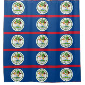 Douchegordijn met vlag van Belize (Voorkant)