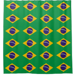 Douchegordijn met vlag van Brazilië