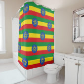 Douchegordijn met vlag van Ethiopië (In situ)