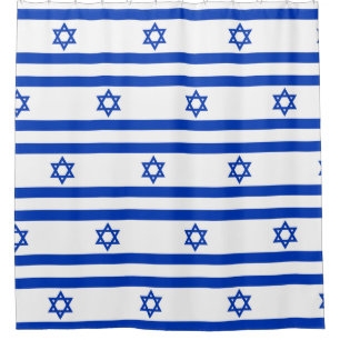 Douchegordijn met vlag van Israël