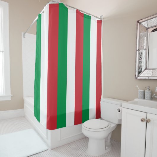 Douchegordijn met vlag van Italië (In situ)