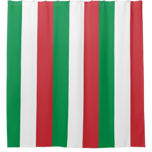 Douchegordijn met vlag van Italië (Voorkant)