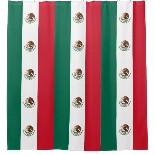 Douchegordijn met vlag van Mexico (Voorkant)