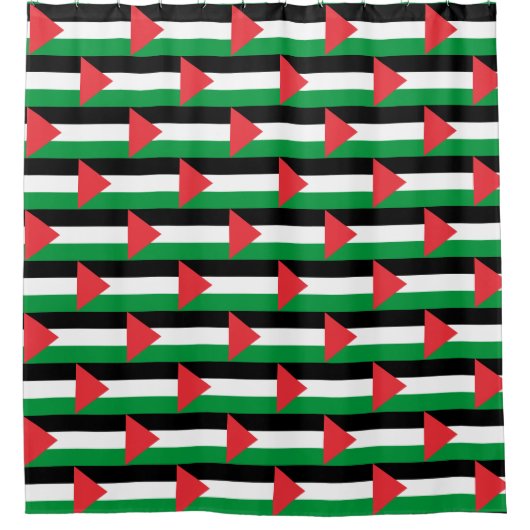 Douchegordijn met vlag van Palestina (Voorkant)