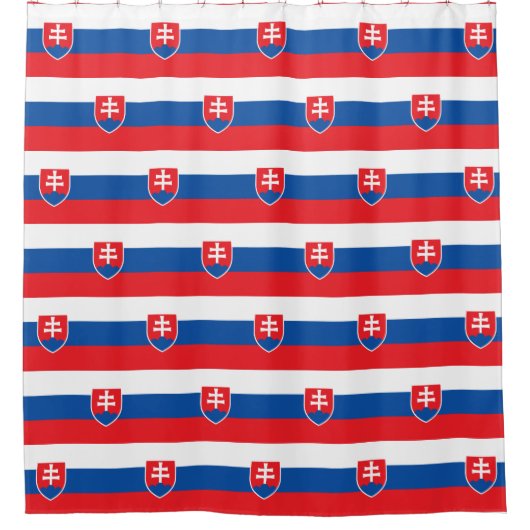 Douchegordijn met vlag van Slowakije (Voorkant)