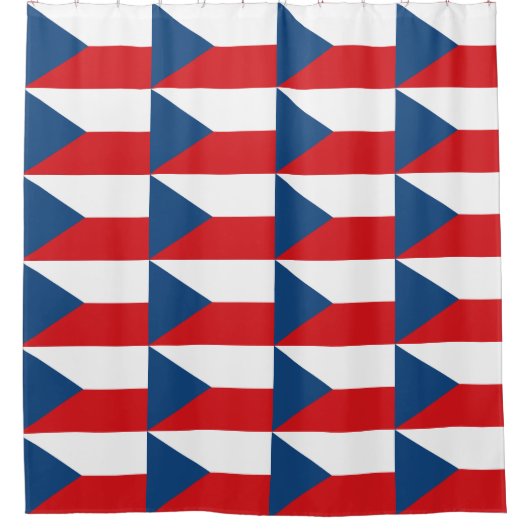 Douchegordijn met vlag van Tsjechië (Voorkant)