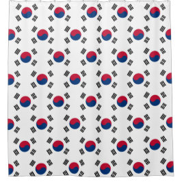 Douchegordijn met vlag van Zuid-Korea