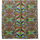 Douchegordijn met Zuid-Afrikaanse kleuren (Voorkant)