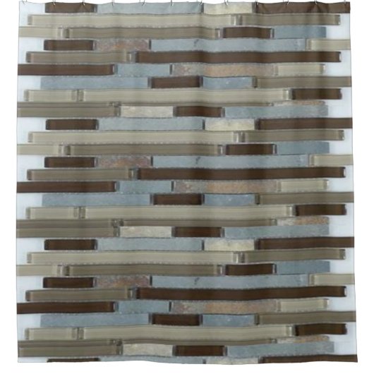 Douchegordijn Mozaïek (Voorkant)